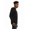 thumbnail image 3 of The Unisex Poly-Cotton Sponge Fleece Full-Zip Hooded Sweatshirt - BLACK HEATHER - S, 3 of 4