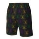 thumbnail image 4 of Balery Mardi Gras Carnival Traje de Baño Estilo Hawaiano para Hombre, Shorts de Secado Rápido con Bolsillos-X-Large, 4 of 6