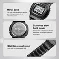 thumbnail image 5 of SKMEI Men's Digital Stainless Steel Watch Backlit Multifunction Stopwatch Waterproof Sport Watches, 5 of 10