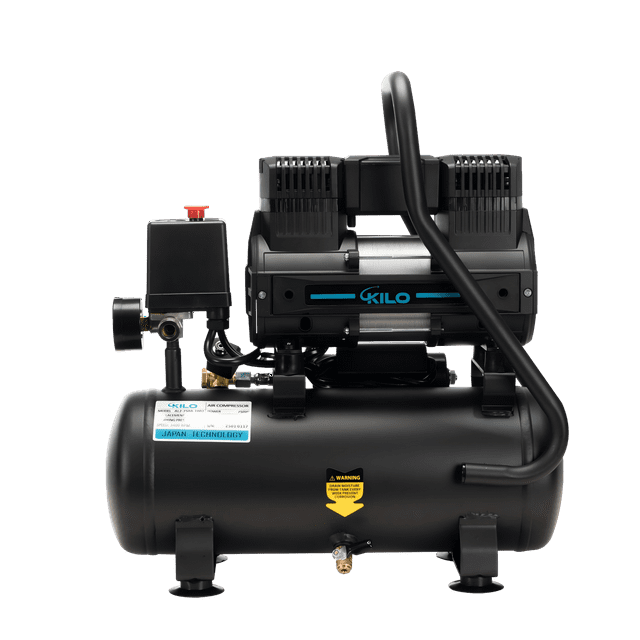 2 Gallon Oil Free Air Compressor, 1.0HP, Max.100 PSI Pressure, 65dB Ultra Quiet Compressor for Auto Repair, Tire Inflation, Spray Painting, Woodwork Nailing