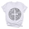 thumbnail image 2 of YUEHUA Easter Shirts for Women He is Risen T-Shirt Christian Easter Short Sleeve Easter Gift Bible Verse Tee Tops, 2 of 2