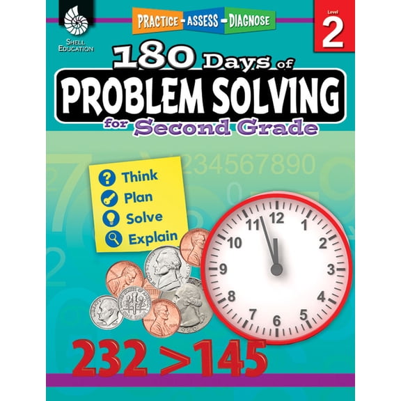 Pre-Owned 180 Days(tm) Problem Solving for Second Grade: Practice, Assess, Diagnose (Paperback) 1425816142 9781425816148