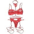 thumbnail image 3 of uublik Valentines Lingerie Set for Women Babydoll Plus Size Bodysuit Sexy Naughty Lace, 3 of 5
