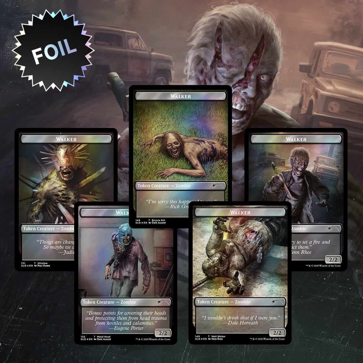 Magic the Gathering Secret Lair The Walking Dead Magic The Gathering Set