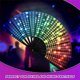 thumbnail image 3 of Rainbow Sequins Pride Handheld Fan for Adults Drag Queen Festival Fan, 3 of 5