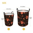 thumbnail image 5 of XMXY Round Laundry Basket Organizer, Night Autumn Flowers Waterproof Collapsible Dirty Clothes Basket Laundry Hamper, Small Size, 5 of 8
