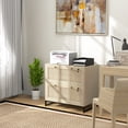 thumbnail image 2 of 2-Drawer File Cabinet with Natural Rattan Finish / Add Warmth to Office Space, 2 of 5