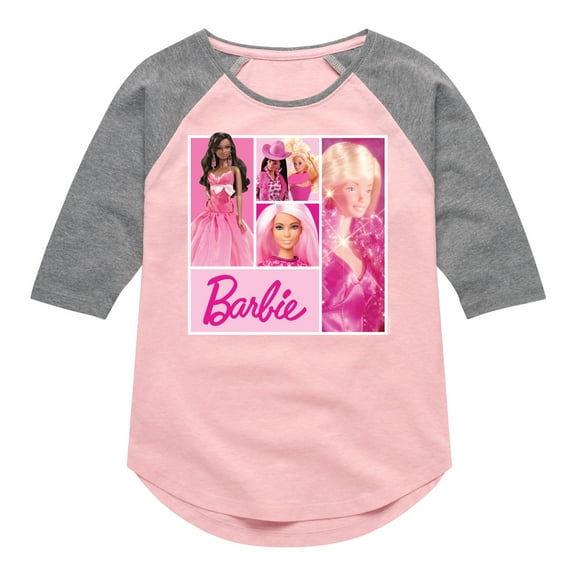 Barbie - Retro Logo 1959 - Toddler & Youth Girls Raglan Graphic T-Shirt