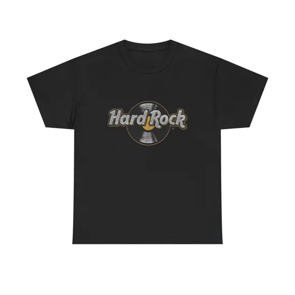 Vintage Hard Rock Music Bar Casino Retro Memorabilia Design Unisex T-Shirt up to size 5XL