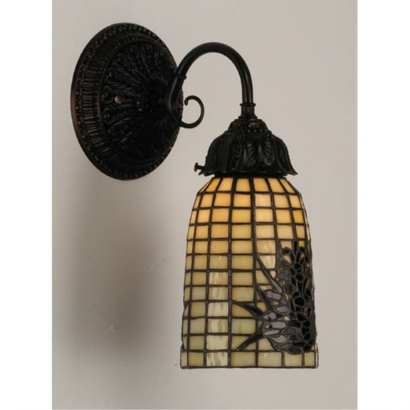 Meyda Tiffany 74047 Pine Barons Wall Sconce, 5" Width