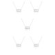 thumbnail image 2 of Ins Twelve Zodiac Sign Amistad Collar Ins Charm Delicado colgante a prueba de herrumbre Accesorio de moda Acuario Plata Qarigey, 2 of 5