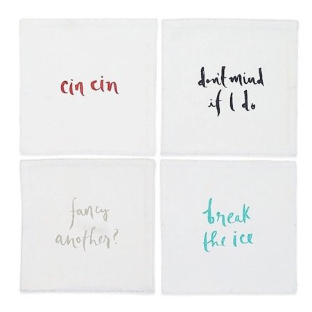 Set of 4 Kate spade White Cocktail Napkins