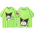 thumbnail image 3 of Camiseta de manga corta de colaboración conjunta de Sanliou Kuromi, holgada, estilo informal de verano para niñas, dibujos animados de moda, periféricos de anime, 3 of 5