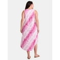 thumbnail image 2 of Terra & Sky Women's Plus Size Cotton Tie-Dye Tank Dress, Sizes 0X-5X, 2 of 4