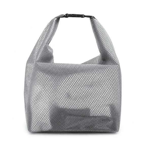 Waterproof Dry Bag, 15.7x11.8 Inch Roll Top Portable Storage Pouch, Leakproof Wet Dry Organizer for Swimming Travel Beach Boating, Grey