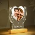 thumbnail image 7 of Clearance Sale Personalized Acrylic Night Light with Custom Photo – Romantic LED Picture Frame for Couples, Anniversary, Wedding, Valentine's Day Gift for Him & Her, 7 of 7