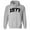 Grey, variant on 1977 College Style Hoodie Sweatshirt Unisex Large White