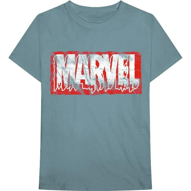 Marvel Comics Adult Dripping Logo Cotton T-Shirt
