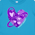 thumbnail image 4 of Inktastic Alzheimers Awareness Purple Ribbon Around Heart Boys or Girls Baby T-Shirt, 4 of 5
