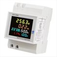 thumbnail image 1 of Medidor de Energía D52-2066, Monitor de Consumo Eléctrico de Riel DIN, Voltímetro de 100 A, Amperímetro de Vatios/KWh, Medidor de Potencia de Frecuencia A, 1 of 5