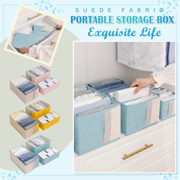 Organizador de malla para armarios pack de 3 - 7/7/9 cajas de almacenamiento en rejilla para armarios, compartimentos plegables para ahorrar espacio para ropa, tela ventilada lavable