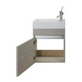 thumbnail image 5 of Cutler Kitchen and Bath Piccolo 18" Space Saver Wood Bathroom Vanity in Gray, 5 of 6