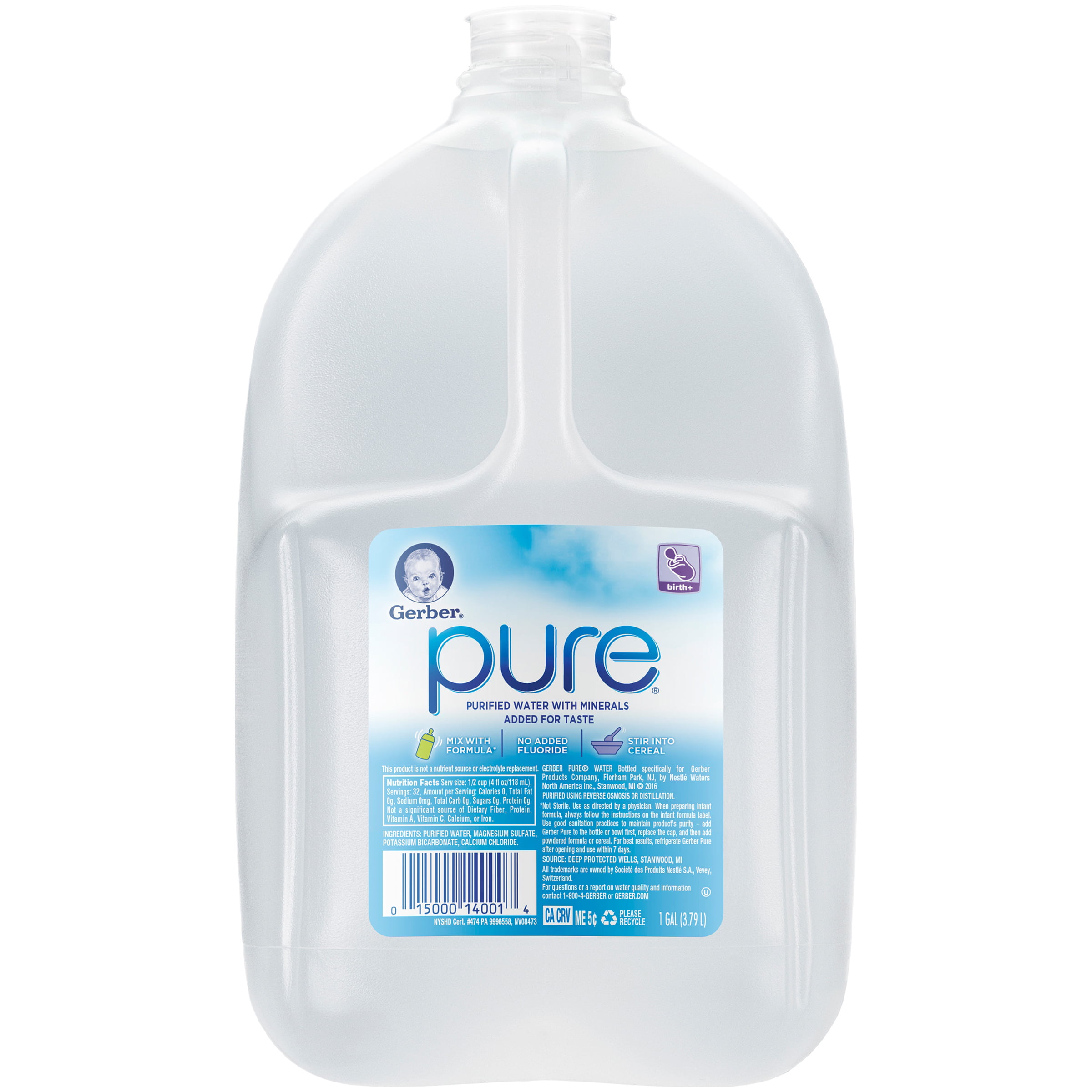 Nursery Purified Water Fluoride Added 8 Fl Oz ~ TheNurseries
