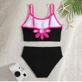thumbnail image 6 of HAJWOH Bathing Suits for Girls Fashion Summer Teen Tankini Swimsuit Two Piece Adjustable Strap Cut Out Color Block Swimwear, 6 of 6