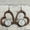 #4, variant on Hollow Wood Heart Baseball Round Geometric Football Earrings Women Sport Jewelry