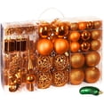 thumbnail image 1 of Juego de 101 adornos navideños BRUBAKER, irrompibles, con pe, 1 of 8