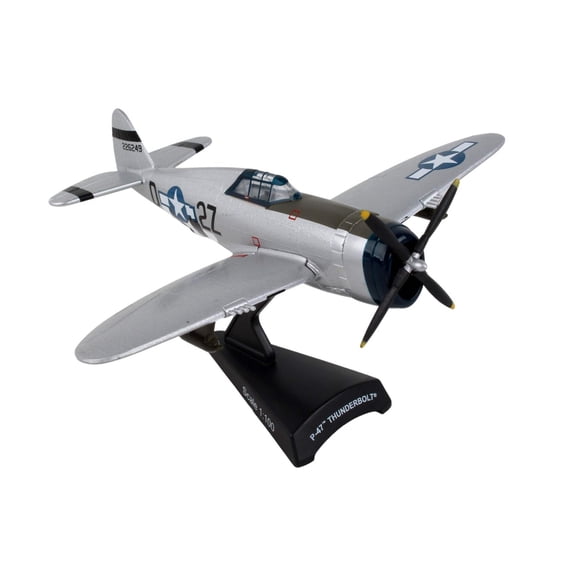 Republic P-47 Thunderbolt Fighter Aircraft "Kansas Tornado II" USAF 1/100 Diecast Model Airplane by Postage Stamp