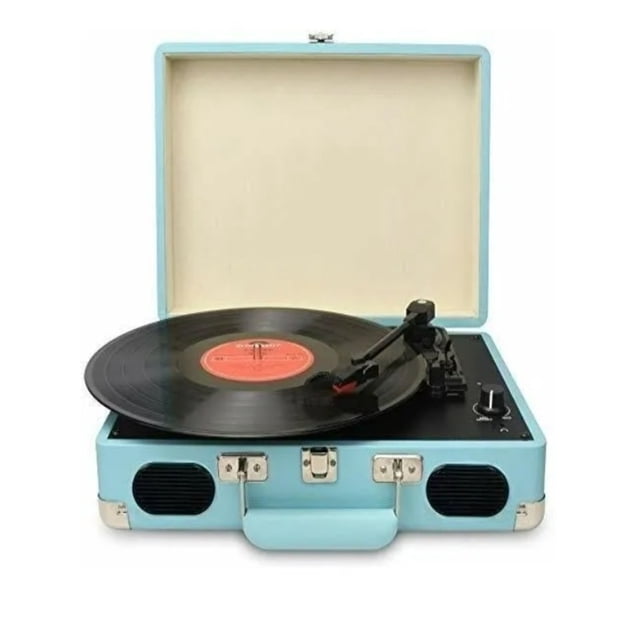 Tornamesa Bluetooth Bocina Tocadiscos Vinil Portatil Vintage Picool Tocadiscos Bluetooth