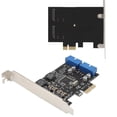 thumbnail image 4 of Pci-E De Escritorio De 4 Puertos A Usb3.0 Tarjeta Adaptadora De Expansión De Interfaz Dual Frontal De 19/20 Pines Minnieouse EL008011-00, 4 of 6