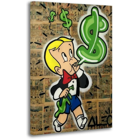 Alec-Monopolys Richie Money Scope Poster Decorative Painting Canvas Wall Art Living Room Posters Bedroom Painting