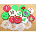 thumbnail image 3 of Designer Stencils Holiday Cupcake and Cookie Stencil Tops, Beige/semi-transparent, Fits 2" circle, 3 of 5