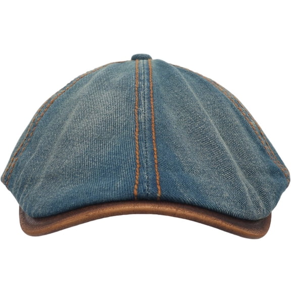 Unisex Denim Newsboy Hats Flat Ivy Gatsby Cabbie Driving Adjustable Berets Hat Dad Cap for Men Women