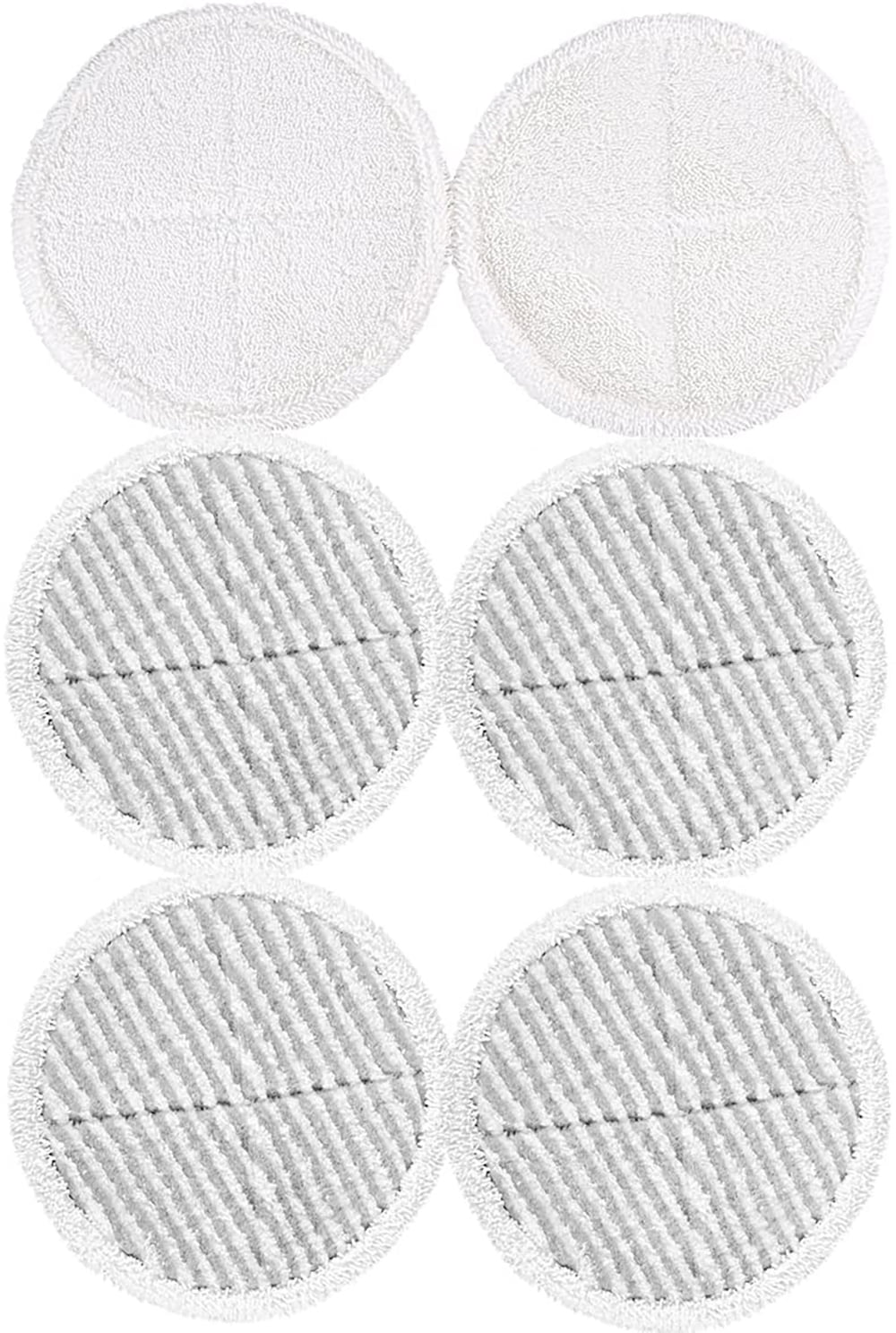 KEEPOW 6 Pcs Mop Pads Replacement for Bissell 2124 2039A Spinwave Hard Floor Mop
