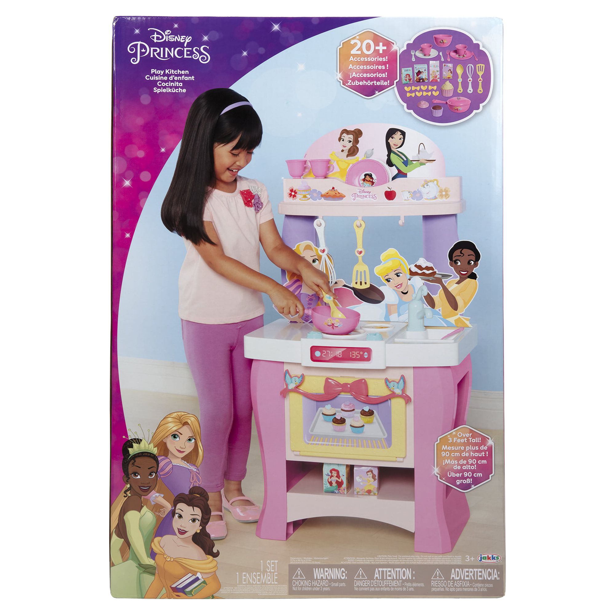 Disney Princess Play Kitchen Includes 20 Accessories, over 3 Feet Tall - image 2 of 6