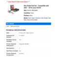 thumbnail image 2 of Rear Brake Pad Set - Compatible with 2007 - 2018 ES350 2008 2009 2010 2011 2012 2013 2014 2015 2016 2017, 2 of 2