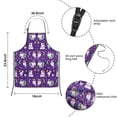 thumbnail image 3 of Purple Cartoon Unicorn Rainbow Moon Star Pattern Kids Aprons for Girls and Boys,Adjustable Neck Strap Toddler Aprons for Kids Cooking Baking, 3 of 6