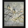 thumbnail image 2 of Patricia Pinto 15x18 Black Modern Wood Framed Wall Art Titled - Gold and Gray Branch with Birds I, 2 of 6
