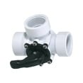 thumbnail image 2 of Swim Central 5.5" White HydroTools Swimming Pool and Spa Standard 3-Way Valve, 2 of 6