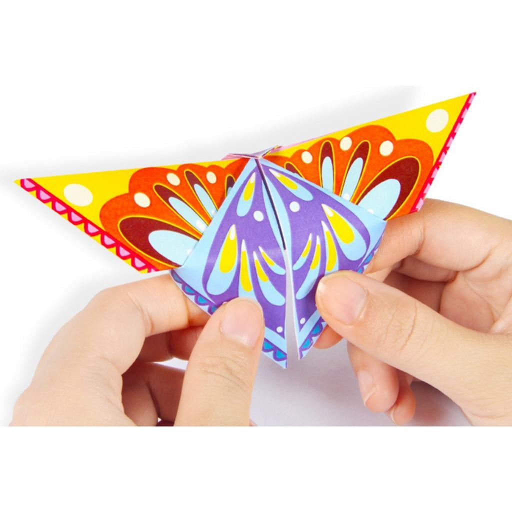 perfk 2xOrigami Kit 54 Pattern 108 Pieces Origami Folding Papers and Origami Book