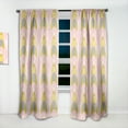 thumbnail image 2 of Designart 'Pastel Circular Retro Pattern IV' Mid-Century Modern Curtain Panel, 2 of 5