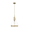 thumbnail image 2 of Hunter - Van Nuys 1-light Alturas Gold, Medium Size Pendant Light, Dimmable, Transitional Style, Bell Shaped, for Bedrooms, Dining, Living Rooms - 19295, 2 of 8