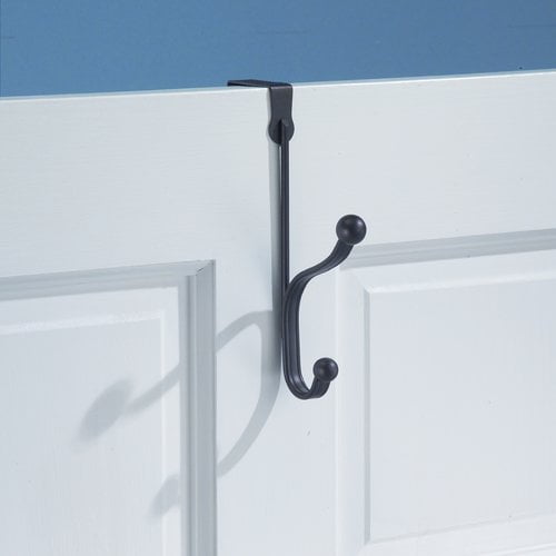 InterDesign York Lyra Over the Door Double Robe Hook