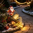 thumbnail image 6 of PYURTEP Christmas Solar Watering Can Lights, Santa Claus Solar Lights Outdoor, Decorative Waterproof Christmas Decorations for Lawn Patio Yard Decor, 6 of 6