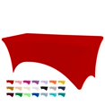 thumbnail image 1 of Mantel BDDC para mesas de 6 pies, rojo, lavable, resistente a las arrugas, 1 of 6