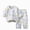 N362-Light Blue, variant on bwdbhd Kids Pajamas Sets Boys Girls 2-Piece Sleepwear Set Long Sleeve Casual Kids Clothes
