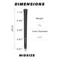 thumbnail image 4 of SAPLIZE Rubber Golf Grips, 13 Grips with Complete Regripping Kit, Midsize, Golf Club Grip, Black, 4 of 6